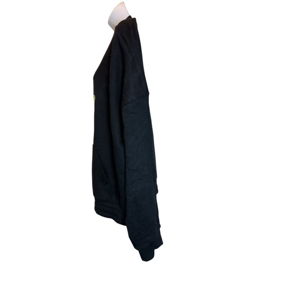 Tek Gear Ultrasoft Fleece Long Sleeve Womens Active Wear 2XL Full Zip Black - Picture 3 of 5